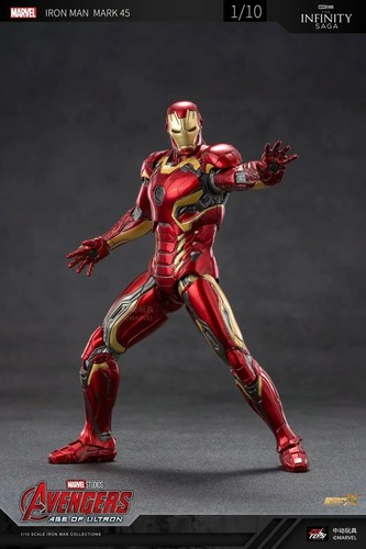 ZD Toys Marvel Avengers 1/10 Iron Man MK45 Action Figure Set - Picture 9 of 10