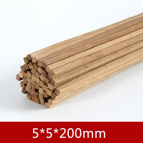 10PCS Bamboo Rods Wood Sticks Building Model Material DIY Craft Wooden Pieces - Picture 5 of 17