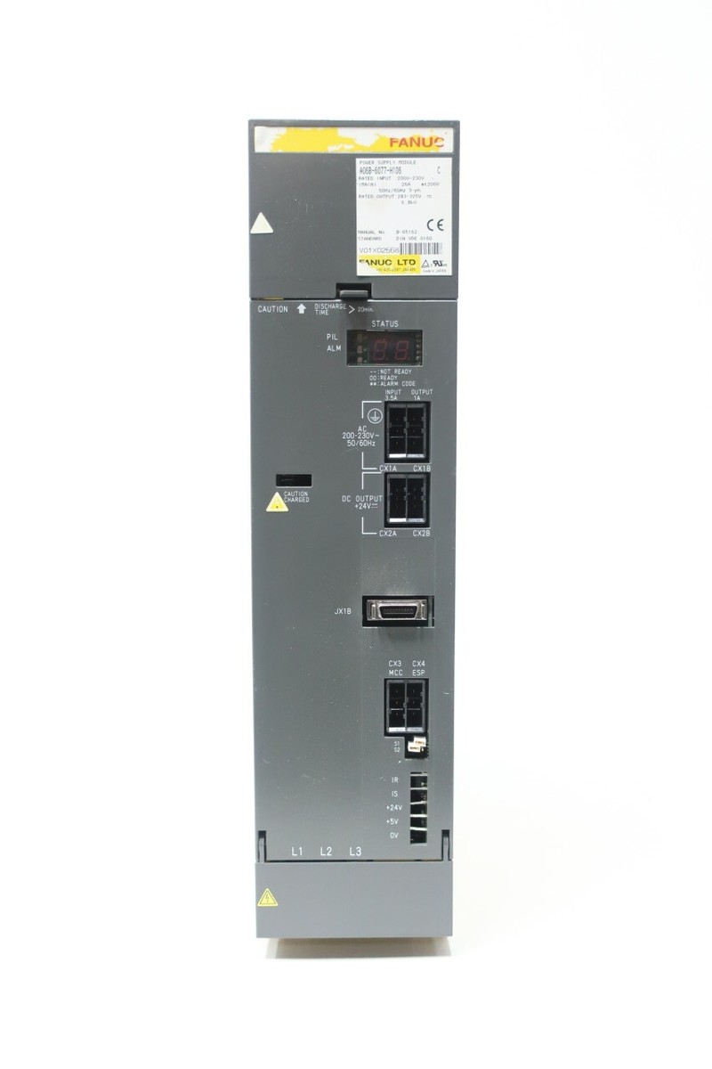 Fanuc A06B-6077-H106 Power Supply Module 200-230v-ac 283 Fanuc A06B-6077-H106 Power Supply Module 200-230v-ac 283