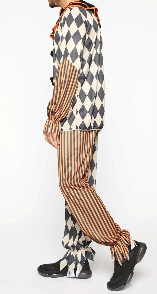 Disfraz de payaso de Halloween espeluznante circo payaso adulto miedo psicópata 2 piezas  Foto 4 de 4