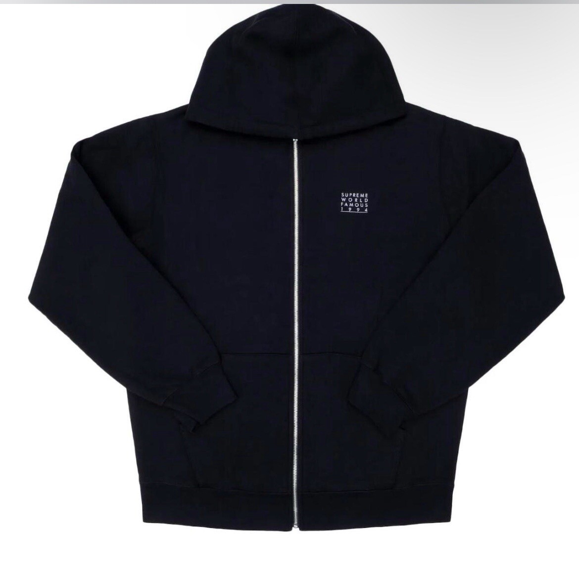 Supreme World Famous Zip Up Hoodie パーカー SUPREME World Famous Zip Up Hooded Sweatshirt BLACK - SIZE XL | eBay