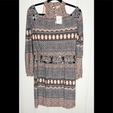 Cato Dress Womens Small Peach Junior Misses Spring Romance Melba NWT