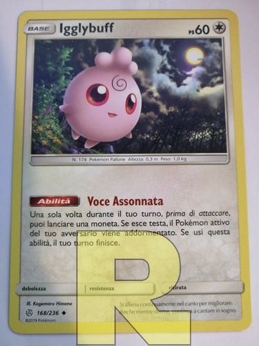 Igglybuff ® Eclissi Cosmica SM12 168/236 ® Non Comune ® Pokemon ® Italiano