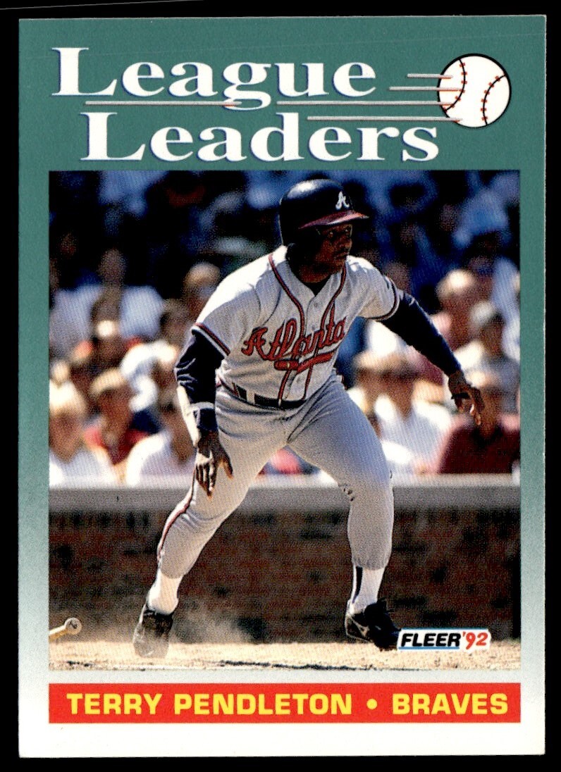1992 Fleer League Leaders Terry Pendleton Atlanta Braves #691