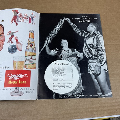 1954 Harlem Globetrotters Program Autographed By Team 27th Season JSA Authentic - Picture 7 of 11