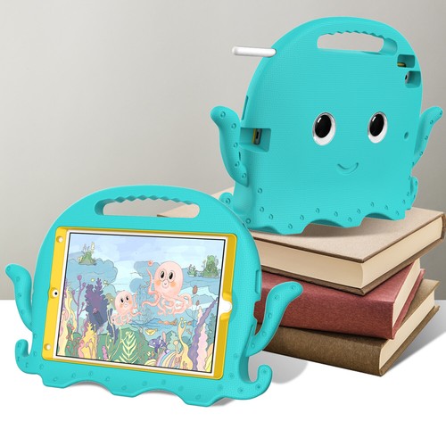 For iPad 6th/5th Gen/Air 2/Pro 9.7 Kids Handle Case Screen Cover Shoulder Strap - 第 8/64 張圖片
