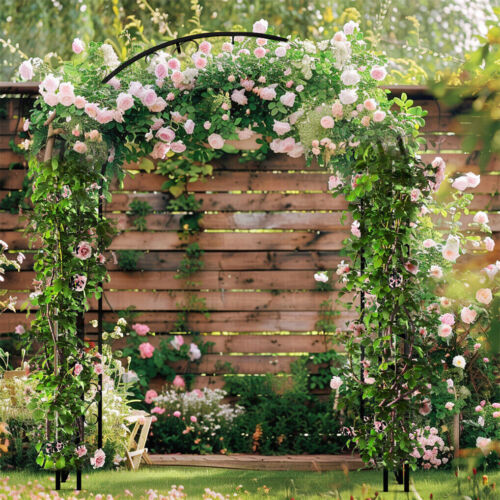Heavy Duty Garden Arch Trellis for Climbing Plants Vine Wedding Archway Outdoor - Picture 9 of 16
