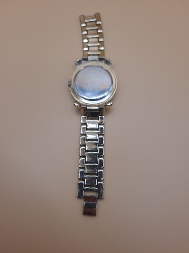 Techno Pave #7341 Orologio da uomo al quarzo con retro in acciaio inox NON TESTATO COSÌ COM'È - Foto 5 di 5