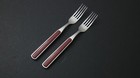 SEED of France INOX Burgundy Stainless Flatware 2 Knives