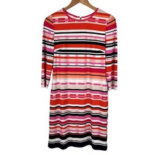 Eliza J Colorful Long Sleeve Knee Length Dress Size 4