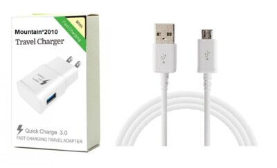 QC Fast Charger+USB For Samsung Galaxy Express Prime 3, Amp Prime 3, J3  2018