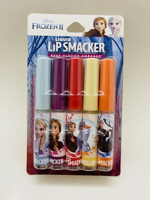 Disney Frozen 2 Liquid Lip Smacker 5ct Lip Gloss Set New Free Shipping