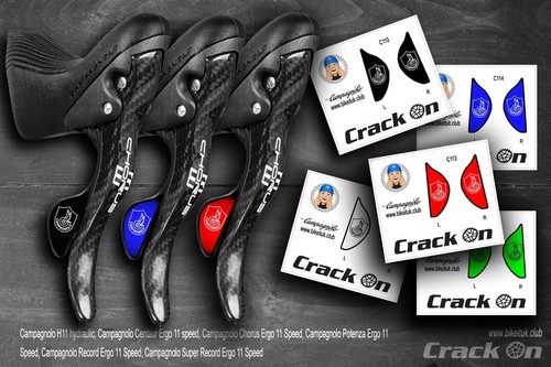 Campagnolo Ergo Road Bike Brake Lever Stickers (EXCLUSIVE) - Afbeelding 1 van 13