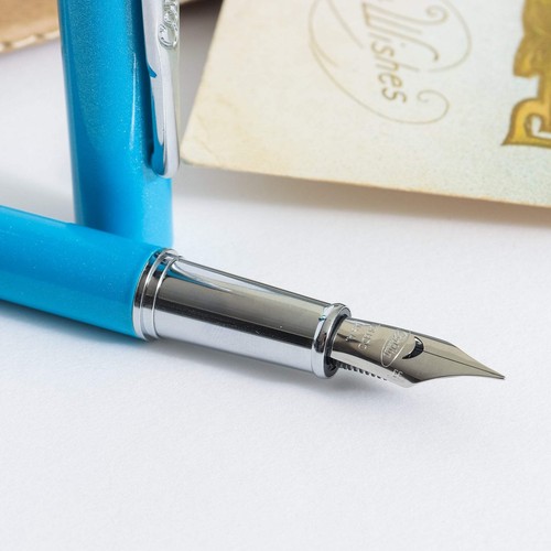 Conklin Coronet Fountain Pen - Turquoise - Picture 3 of 14