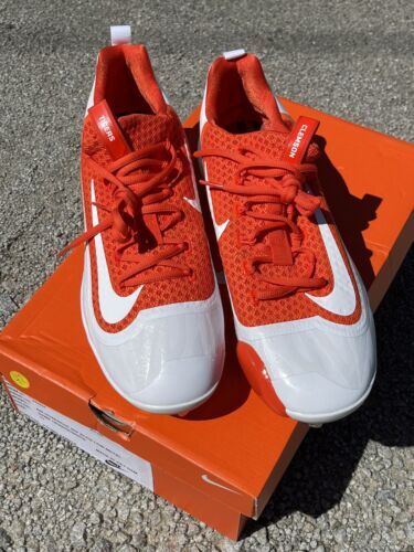NIKE Force Zoom Trout 5 Black Orange Metal Spike Baseball  display picture 1