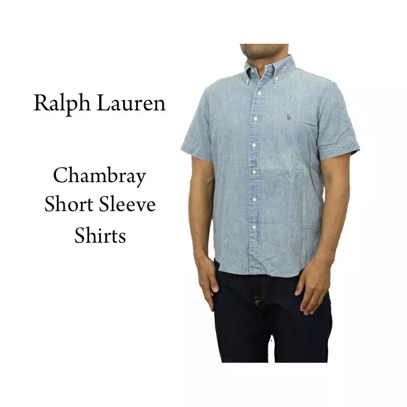 Ralph lauren short sleeve button hotsell down shirts