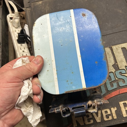 77 -79 Ford F150 Bronco truck Fuel Door Off White OEM 1977-1979 - Picture 7 of 7