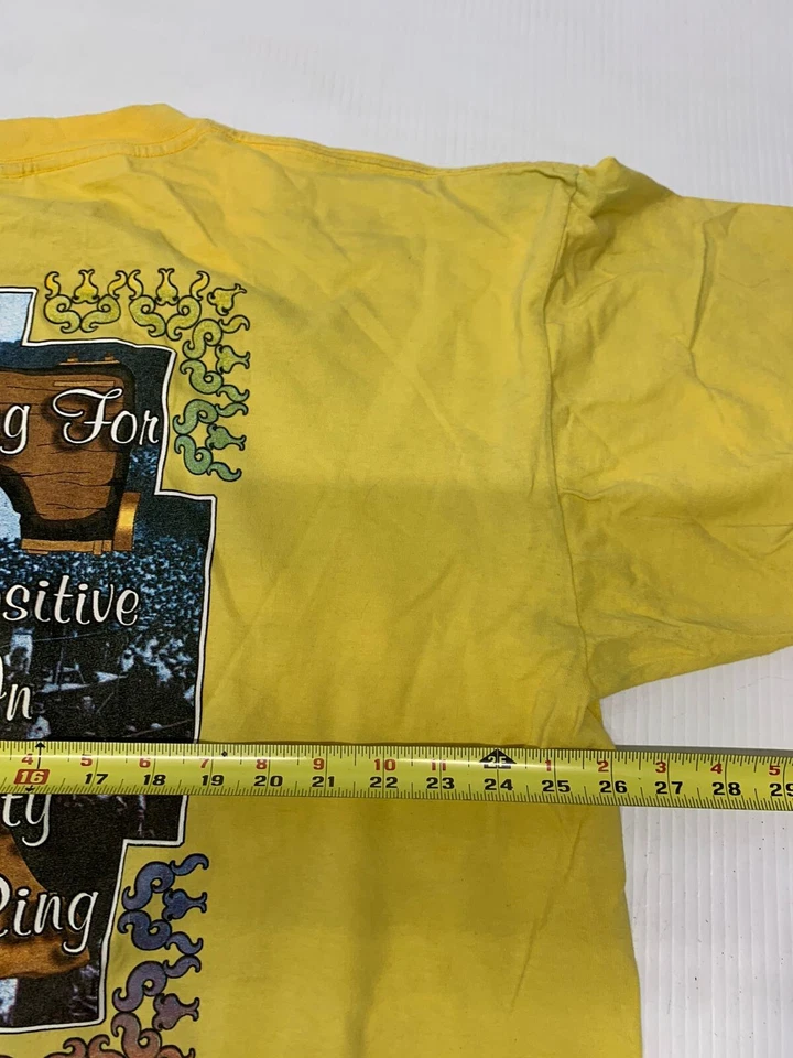 Vintage Unique T-Shirt Yellow Black History XXXL Men's A97 - Image 2 of 4