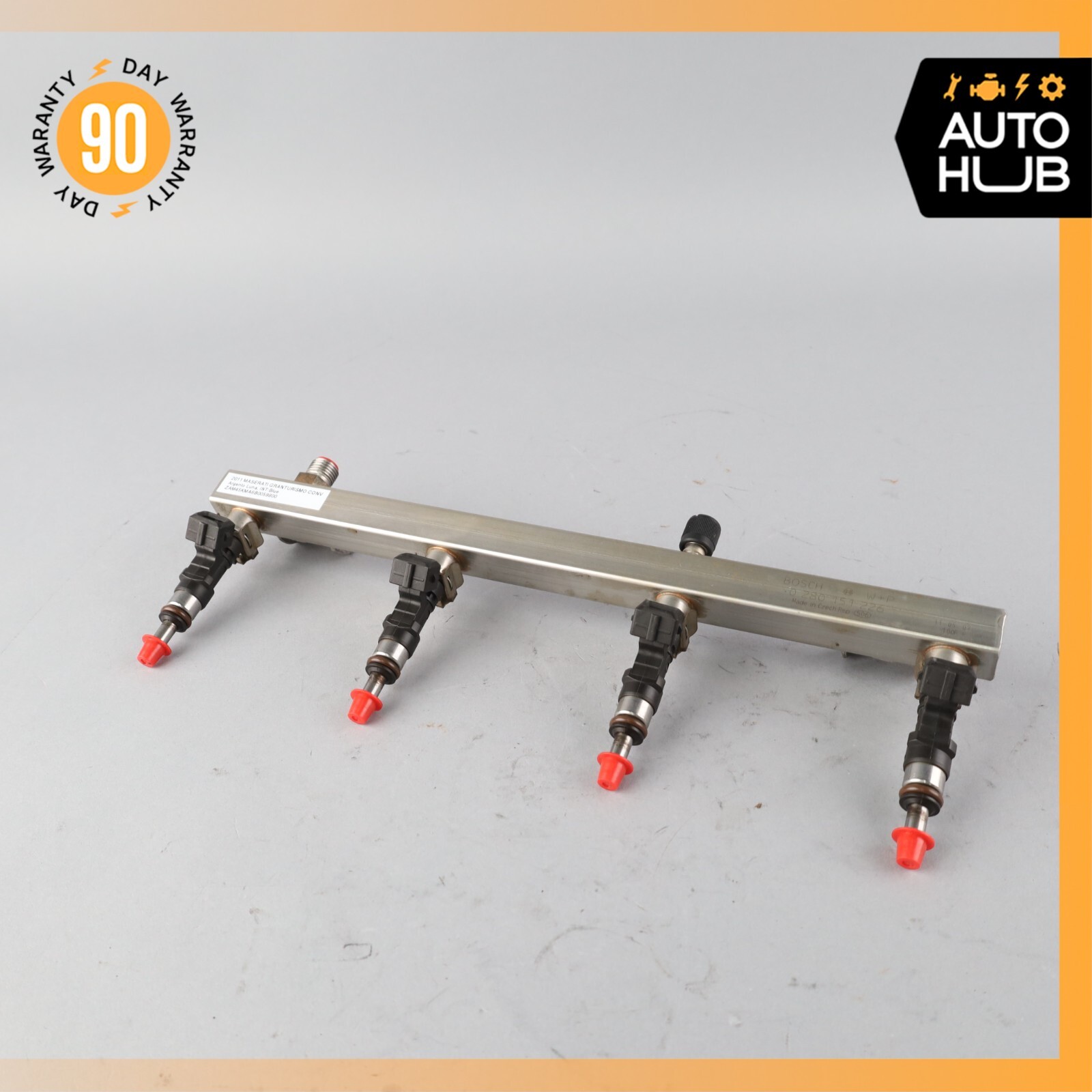 Maserati GranTurismo M145 Fuel Injection Rail Line w/ Injectors Left OEM 23k