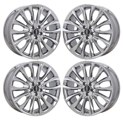19'' LINCOLN MKC PVD BRIGHT CHROME WHEELS-C RIMS FACTORY OEM 10019 EXCHANGE 20...