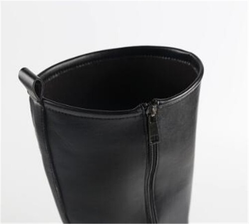 Ride Motor Biker Mens Knee High Boot Casual Round Toe Shoes Boots PU Leather new - Picture 4 of 10