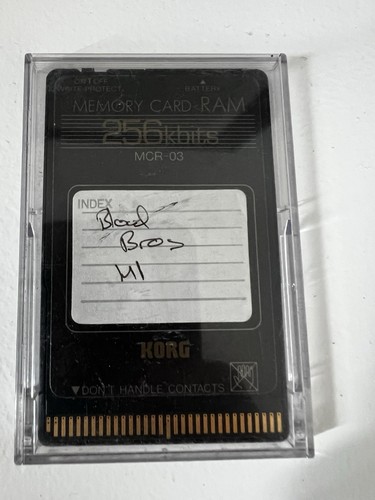 Korg MCR-03 Memory Card 256kbits 256 Kbits RAM with Plastic Case - Picture 1 of 4