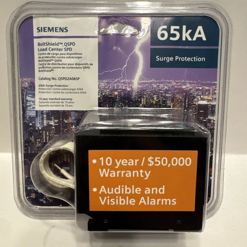 Siemens QSPD2A065P BoltShield 2-Pole 120/240V Surge Protection Device - Black