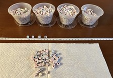 Plastic Alphabet Square Letter Beads
