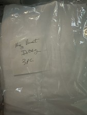 Dapu Solid Ivory French 100 Linen 3pc King duvet Pillow Shams BNWOT Beautiful