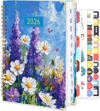 2026 Planner, Weekly and Monthly January 2026 - December Purple 
