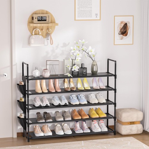 Shoe Rack 5 Tier Shoe Organizer Storage 20-25 Pairs Shoes Rack for Closet Sho... - Picture 9 of 9