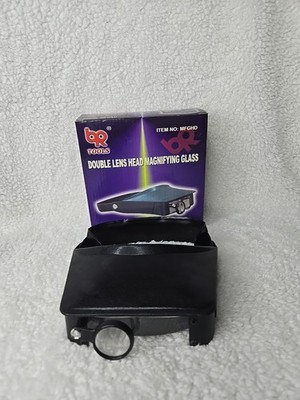Vintage 1994 BR Tools Double Lens Head Magnifying Glass MFGHD
