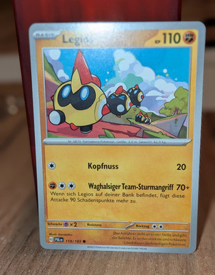 Legios 119/193 Paldea Evolved Normal Deutsch Pokémon TCG Karte KP 110