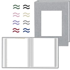 2 Pack Photo Album 4x6 Pictures, Picture Albums Book for 80 Photos w/ 40 Pockets