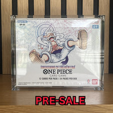 One Piece Booster Box Acrylic Display Case PRE-SALE SHIP 3/11 TCG Magnetic Lid