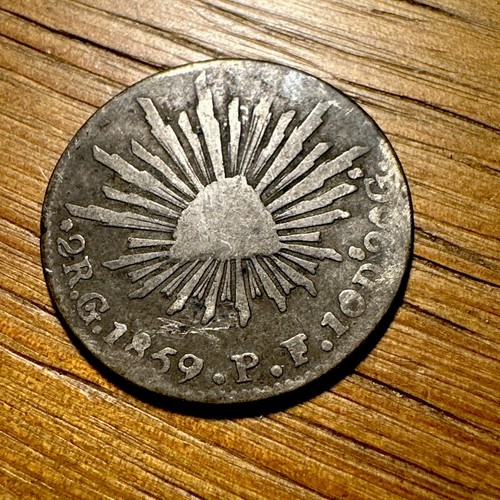 1859 Mexico 2 Reales - Rare Circulated Coin ๐