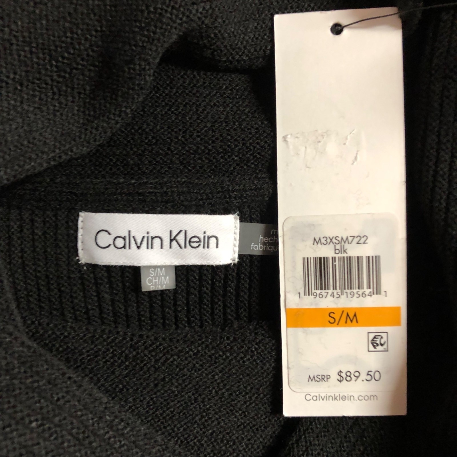 Calvin Klein $89 Asymmetrical poncho sweater S/M NWT thumbnail 9