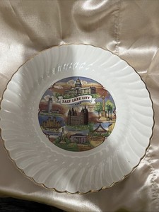 Salt Lake City Utah Collectors Plate 10 Inches Across Bring Them Young Monument