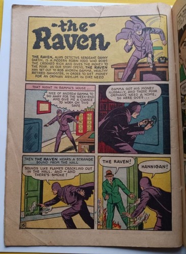 LIGHTNING Comics #6 scarce Ace WWII-era the Raven WHIZ WILSON Marvo the Magician - Picture 8 of 13