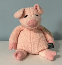 Russ Berrie 11 Prudence the Pig Corduroy Feet Nose Hands Stuffed Animal Plush