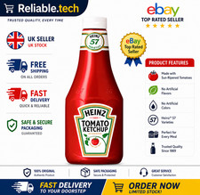 Heinz Tomato Ketchup 1170ml (1.35kg) A Classic Mealtime Sauce, Squeezy Bottle