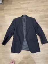 Mani By Giorgio Armani Pure Virgin Wool Suit Jacket Made In Italy 40R Gray