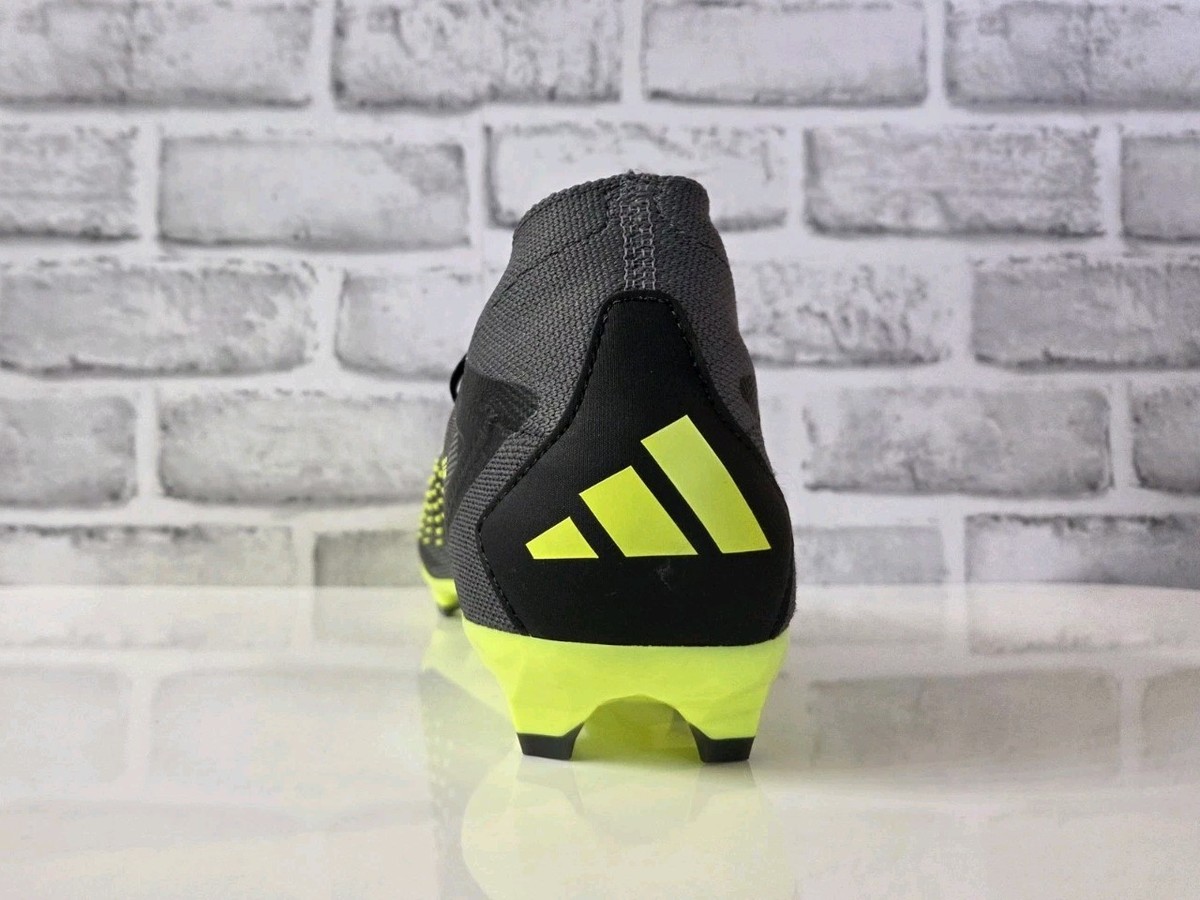 Adidas Predator Accuracy.2 FG Soccer Cleats Black Volt IG0781 Men\'s Size 10 adidas Predator Accuracy.2 FG Soccer Cleats Black Volt  main image 3