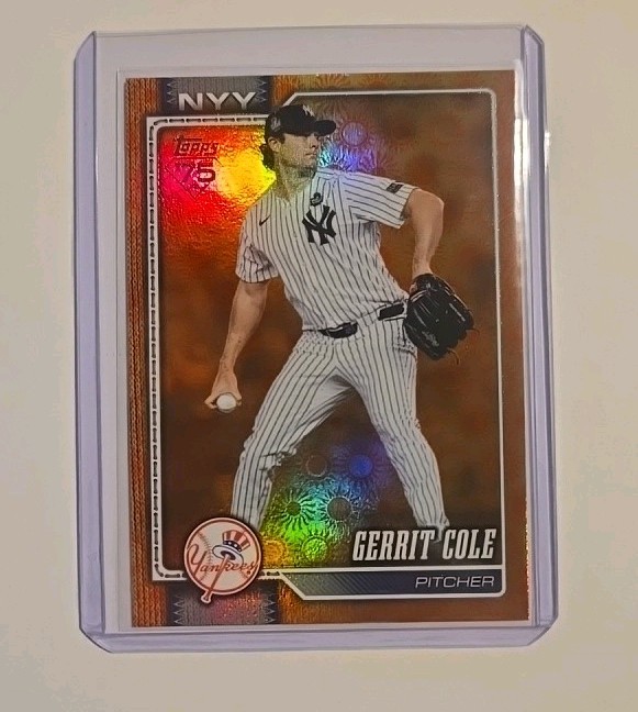 2026 Topps Gerrit Cole #450 Holiday Sun Foil New York Yankees
