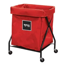 Royal Basket Trucks G08-Rrx-Xfa-3Onn X-Frame Cart, 8 Bu, Red Vinyl