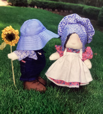 PATTERN Cloth Art Doll Sue  Sam Sunbonnet Dolls NEW Cousins Designs