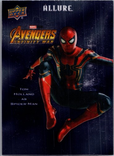 Tom Holland as Spider-Man [Golden Auto] #122 Marvel 2022 Allure card