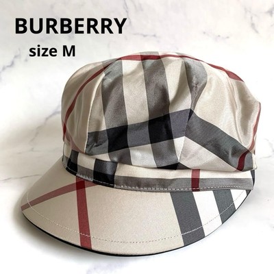 Burberry Newsboy Hat Nova Check M Women Hat Accessory 