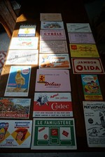 lot 20 buvards publicitaires anciens Epicerie (74) advertising blotters