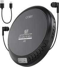 Coby Portable CD Player with FM Radio and 60-Second Anti-Skip Protection   Compa